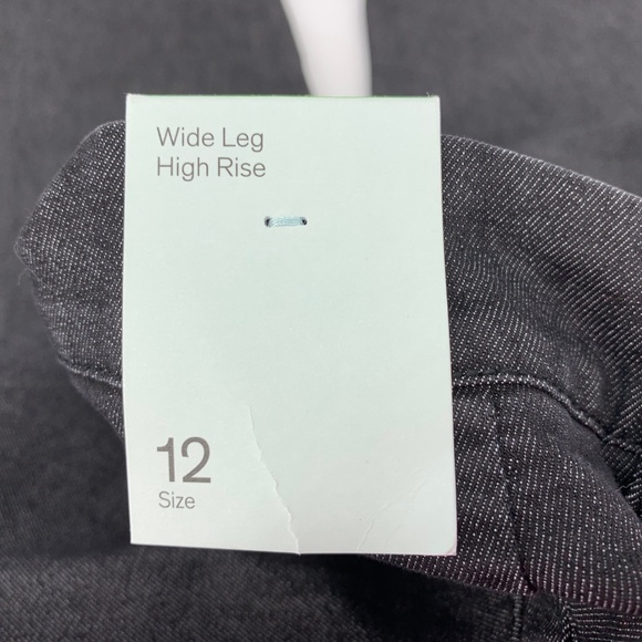 Prologue Size 12 Black High Waist Wide Leg Pants - Picture 4 of 6